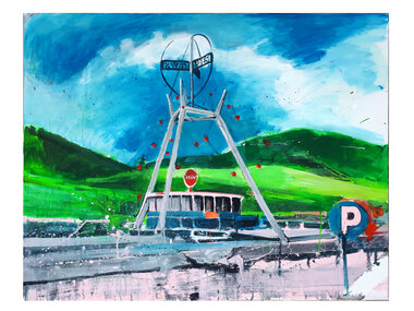 Susanne Neumann - Malerei Tankstellen 150314