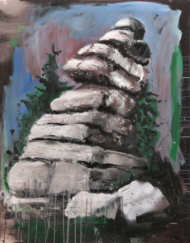 Susanne Neumann - Malerei Wald 1967