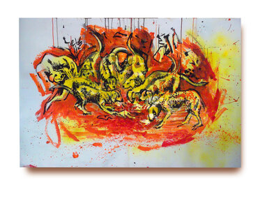 Susanne Neumann - Malerei Hunter dogs