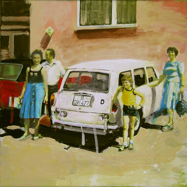 Susanne Neumann - Malerei Cars gelb